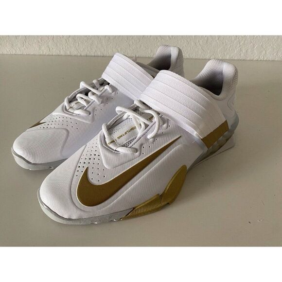 Nike Savaleos White Metallic Gold‎ Weightlifting Shoes CV5708-101 Men’s Sz 10.5 main image 2
